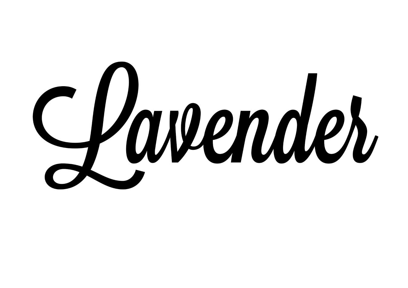 Lavender Font